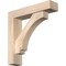 Ekena Millwork Imperial Block Smooth Bracket w/ Offset Brace, Douglas Fir, 5 1/2"W x 24"D x 24"H BKT0604X24X24IMP05SDF - alternate 1